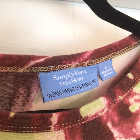 Simply Vera (Vera Wang) Printed Long Sleeve Tee - Picture 3 of 3